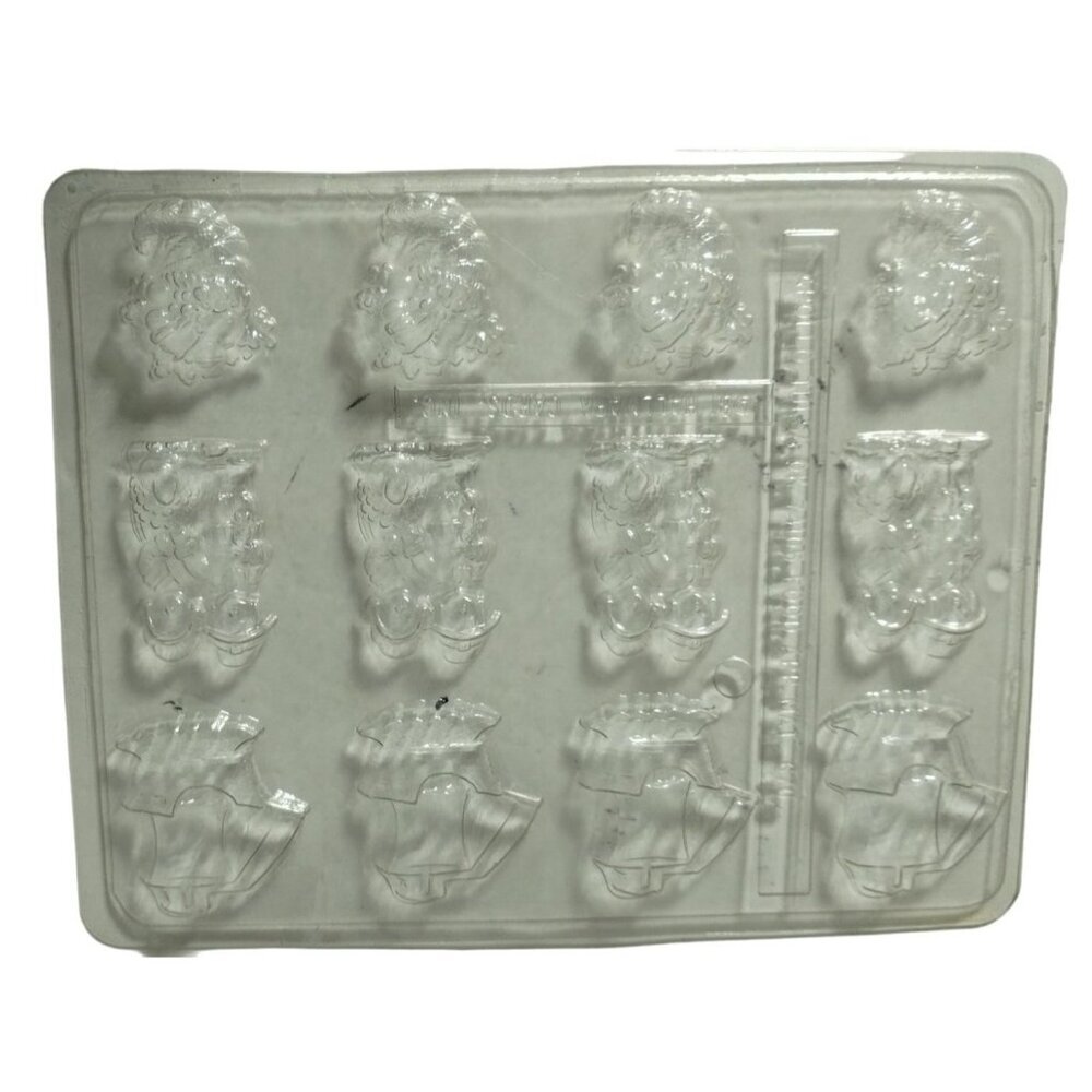 Hallmark‎ Cards Clear Plastic Thanksgiving Candy Molds Makes 12 Servings.